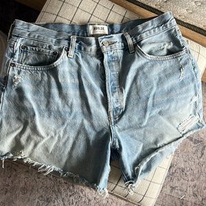 Agolde Parker jean shorts long